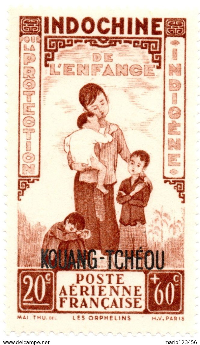 KOUANG-TCHEOU, PROTEZIONE INFANZIA, 1942, NUOVI (MNH**) Scott:FR-KT CB2, Yt:FR-KT PA2 - Ongebruikt