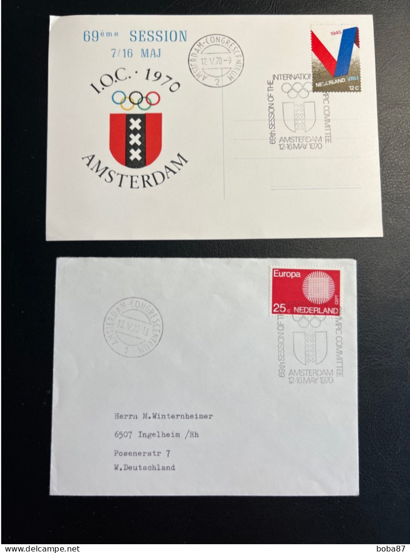 1970 AMSTERDAM IOC INTERNATIONAL OLYMPIC COMMITTEE SESSION - Other & Unclassified