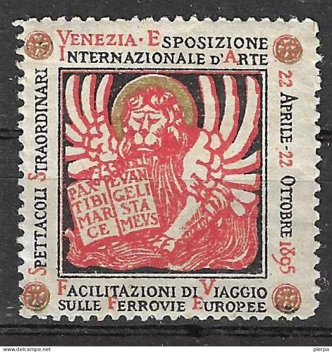 ERINNOFILIA - VENEZIA ESPOSIZIONE INTERNAZIONALE D'ARTE 1895 - Erinnofilie