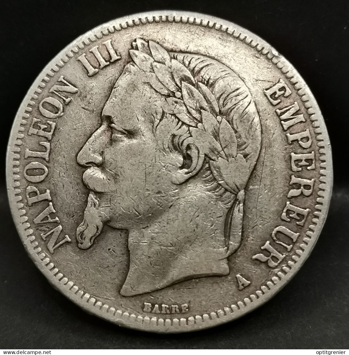 5 FRANCS ARGENT NAPOLEON III 1868 A PARIS FRANCE / SILVER - 5 Francs