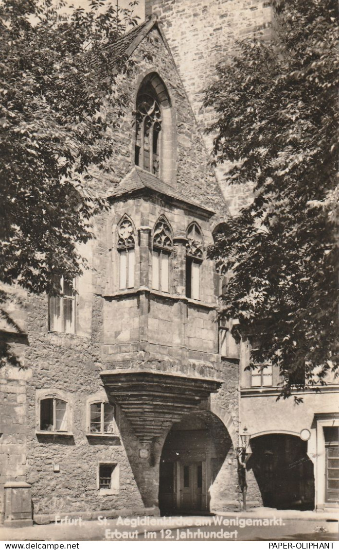 0-5000 ERFURT, St. Aegidienkirche Am Wenigemarkt, 1957 - Erfurt