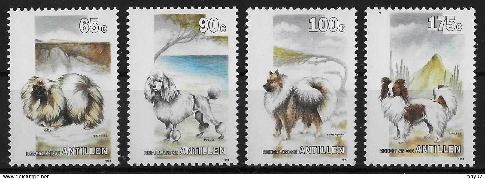 ANTILLES NEERLANDAISES - CHIENS - N° 952 A 955 - NEUF** MNH - Chiens