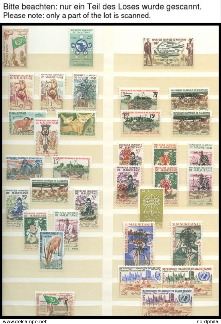 MAURETANIEN **, *, 1960-68, Ungebrauchte Sammlung, Jahrgänge Ziemliche Komplett, Diverse Werte Haftend, Pracht/feinst - Mauritanie (1960-...)