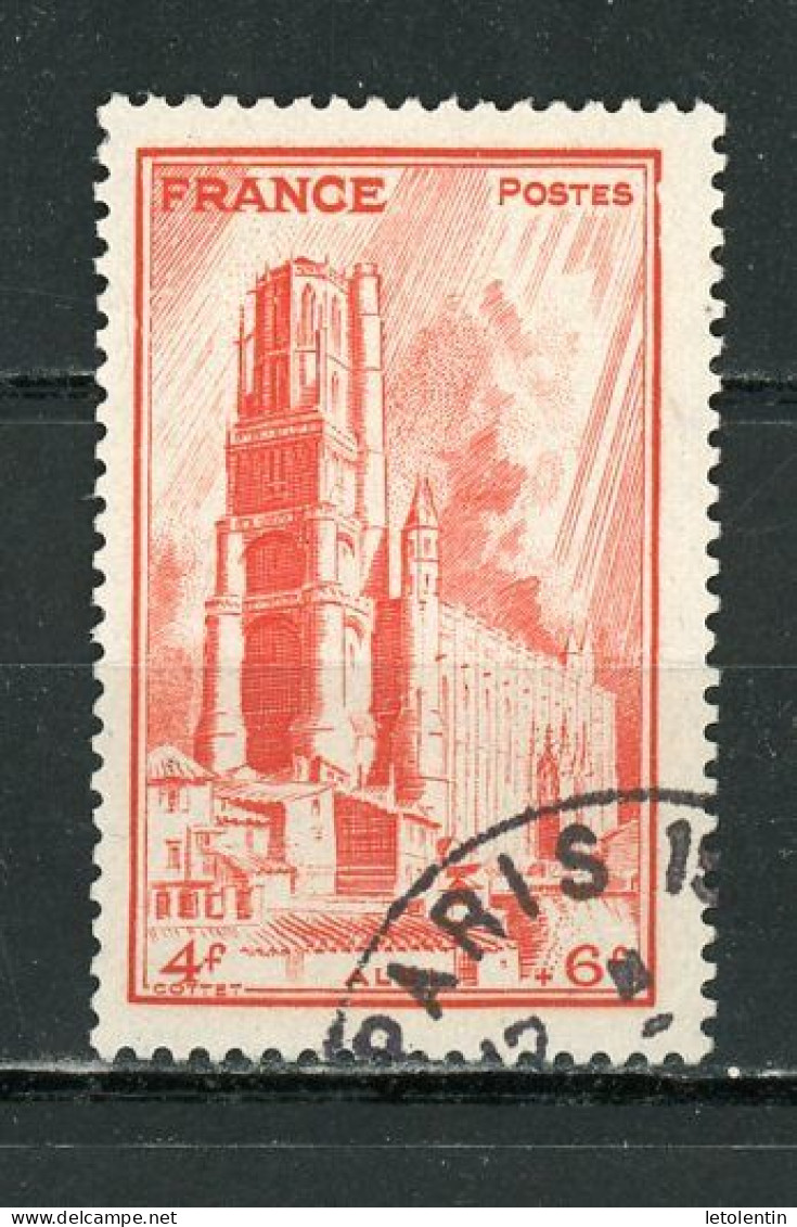 FRANCE - CATHÉDRALES - N° Yvert 667 Obli. Ronde De PARIS - Used Stamps