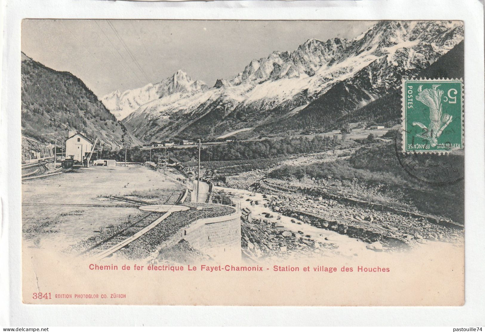 CPA :  14 X 9  - Chemin De Fer électrique Le Fayet-Chamonix - Station Et Village Des Houches - Les Houches