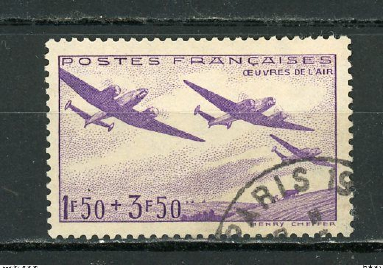 FRANCE - OEUVRES DE L'AIR - N° Yvert 540 Obli. Ronde De PARIS - Usados