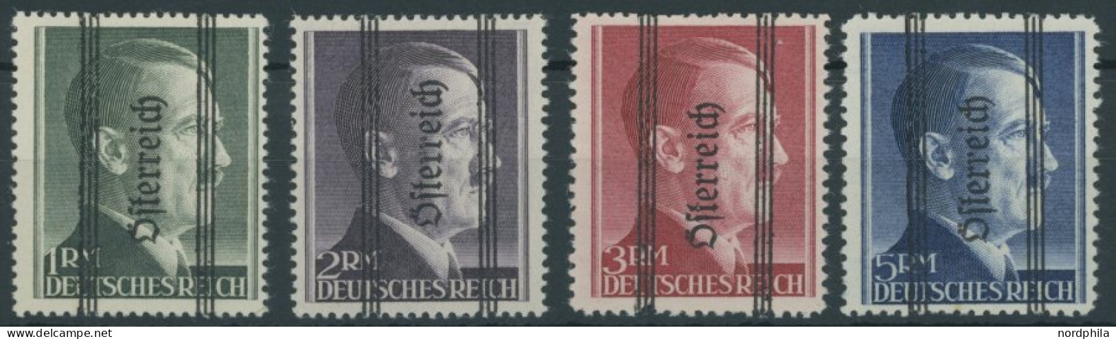 ÖSTERREICH 1945-1949 693-96II *, 1945, 1 - 5 RM Grazer Aufdruck, Type II, Falzrest, Satz Feinst/Pracht - Autres & Non Classés