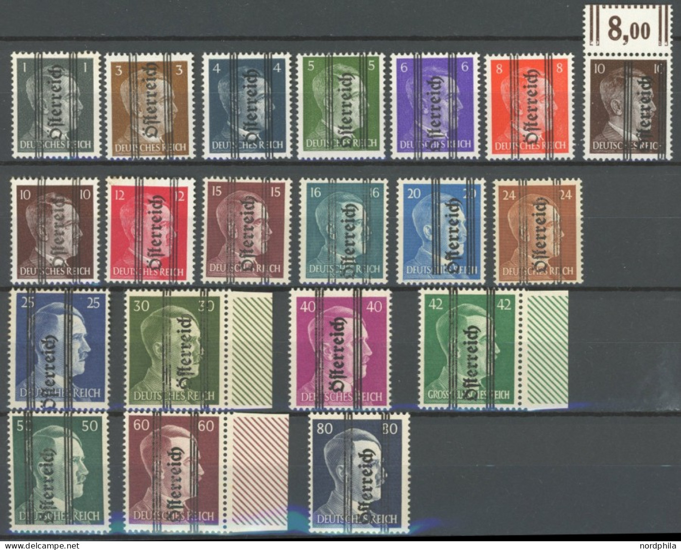 ÖSTERREICH 1945-1949 674-92 **, 1945, 1 - 80 Pf. Grazer-Aufdruck, Postfrischer Prachtsatz, Mi. 160.- - Other & Unclassified