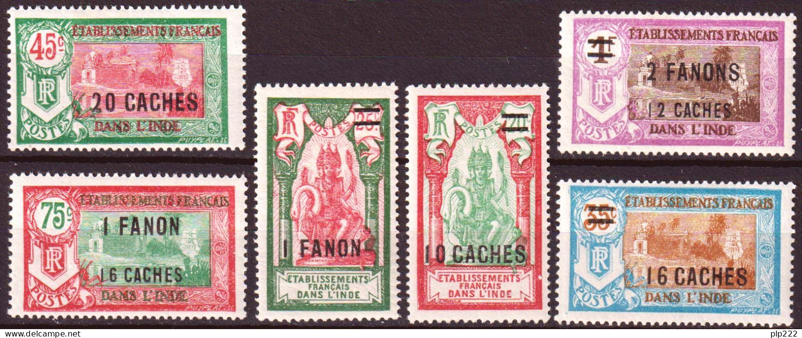 India 1927/28 Y.T.79/84 */MH VF/F - Unused Stamps