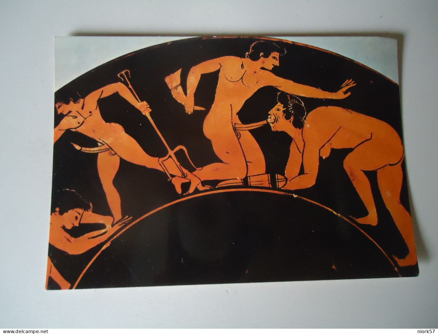 GREECE POSTCARDS   SEX  ANCIENT SCENES OF ORGY - Grecia