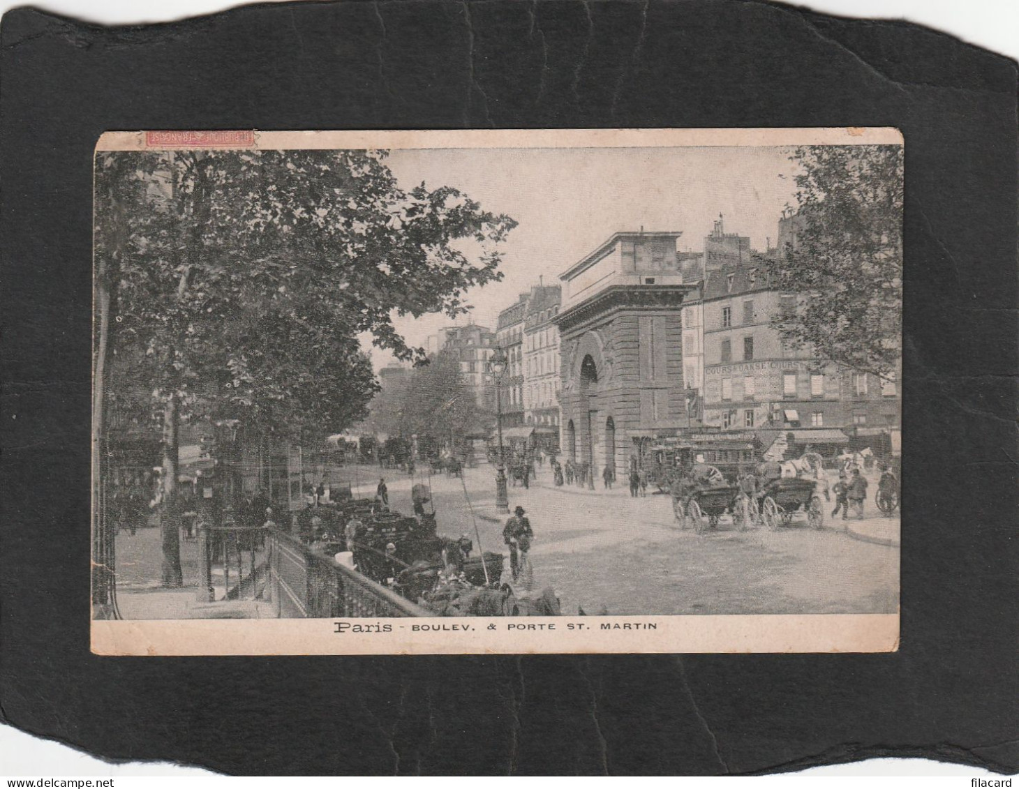 128677         Francia,      Paris,    Boulev.   &    Porte  St.   Martin,    VG   1905 - Andere Monumenten, Gebouwen