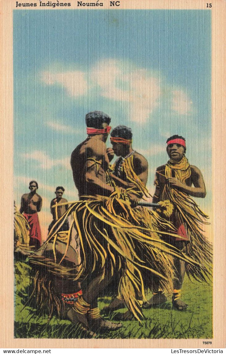 FRANCE-Jeunes Indigènes Nelle Calédonie , Indigenous Peoples, Dance, Kanak New Caledonian People- Carte Postale Ancienne - Nouvelle Calédonie