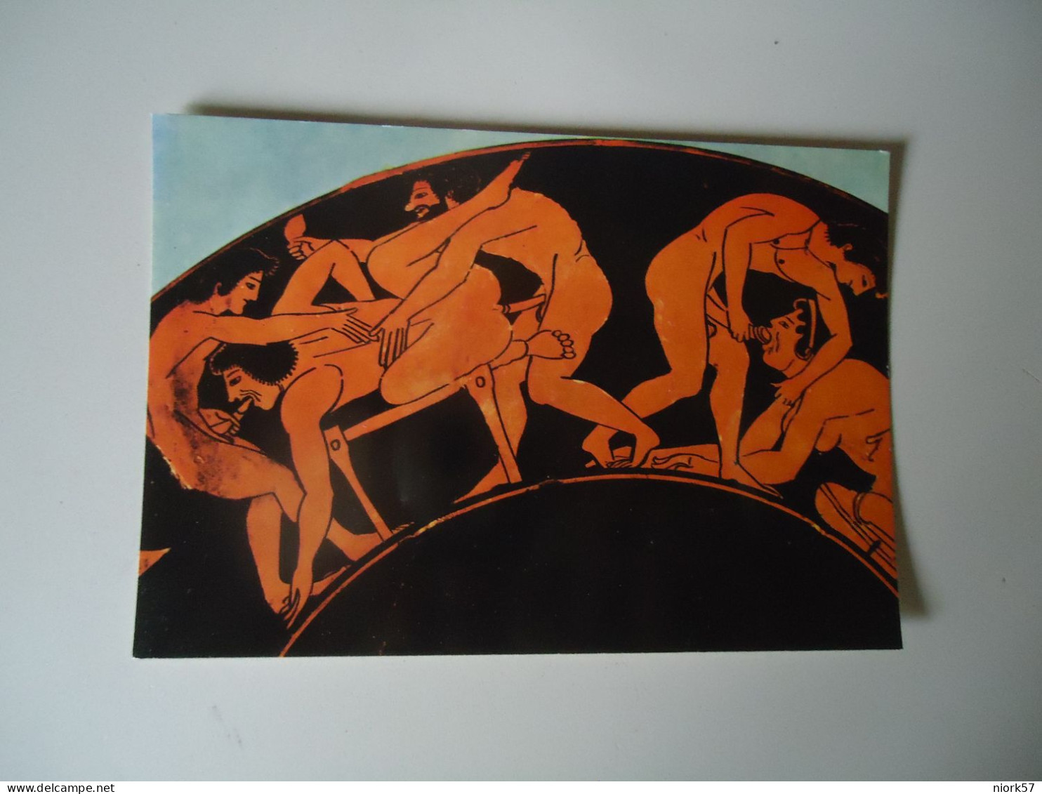 GREECE POSTCARDS   SEX  ANCIENT SCENES OF ORGY - Grèce