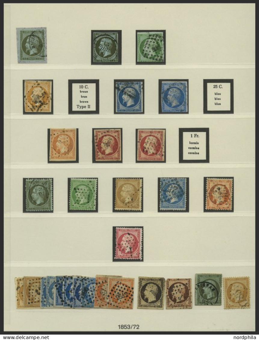 SAMMLUNGEN *,o, **, Sammlung Frankreich Von 1889-1959 In 2 Lindner Falzlosalben Mit Guten Mittleren Ausgaben, Der Klassi - Collections