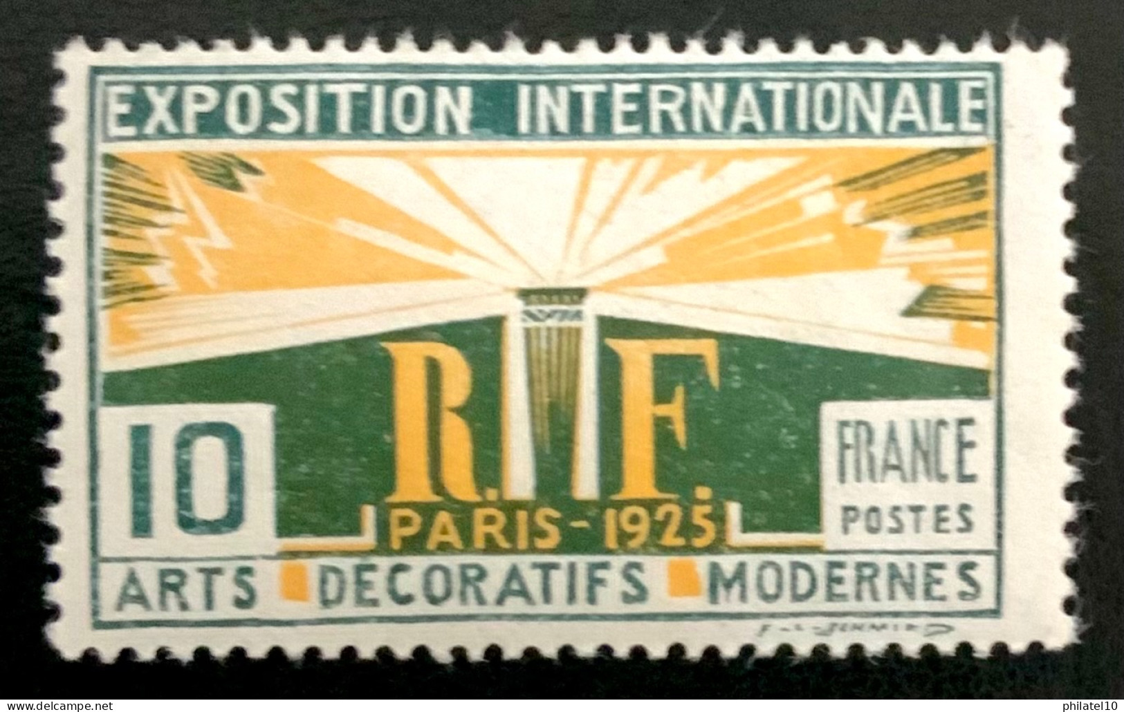 1925 FRANCE N 210 EXPOSITION INTERNATIONALE PARIS - ARTS DÉCORATIFS MODERNE - NEUF** - Neufs
