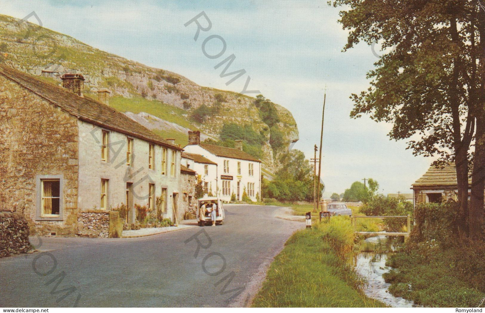 CARTOLINA  C9 KLINSEY CRAG,WARFEDALE,INGHILTERRA,REGNO UNITO-FORMATO PICCOLO,VIAGGIATA - Harrogate