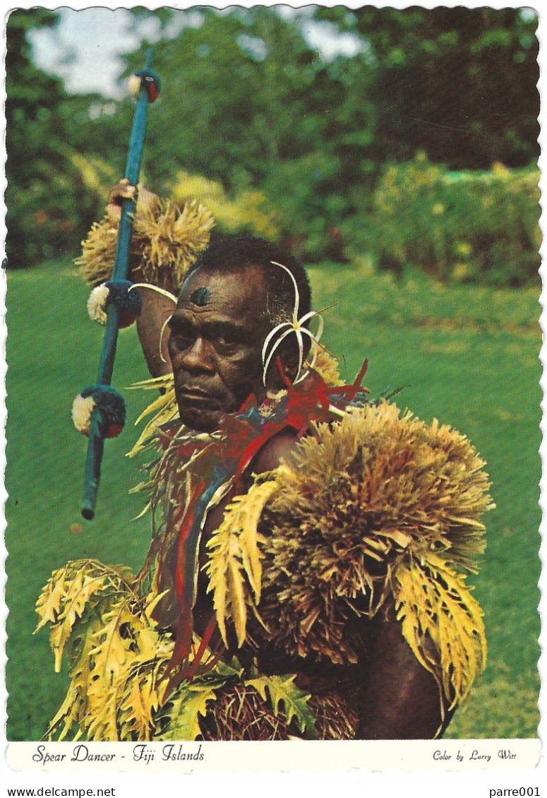 Fiji 1976 Suva Rotary Blind Society Finch Viewcard - Rotary Club