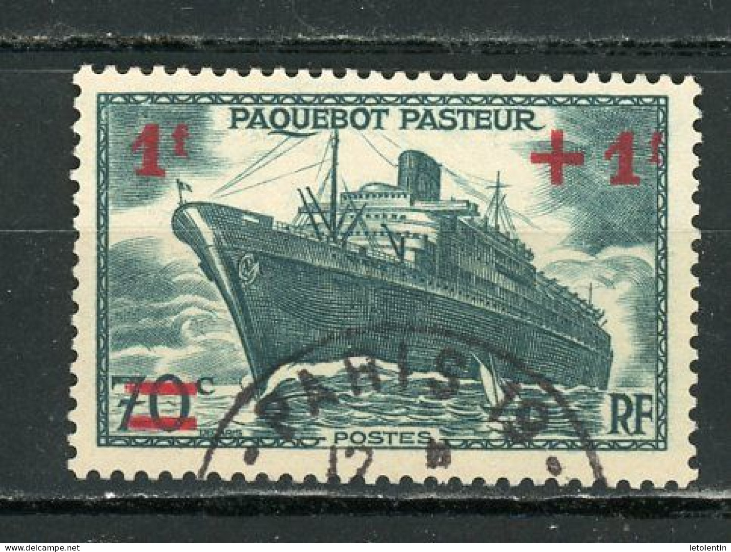 FRANCE - LE PASTEUR - N° Yvert 502 Obli. Ronde De PARIS - Gebraucht