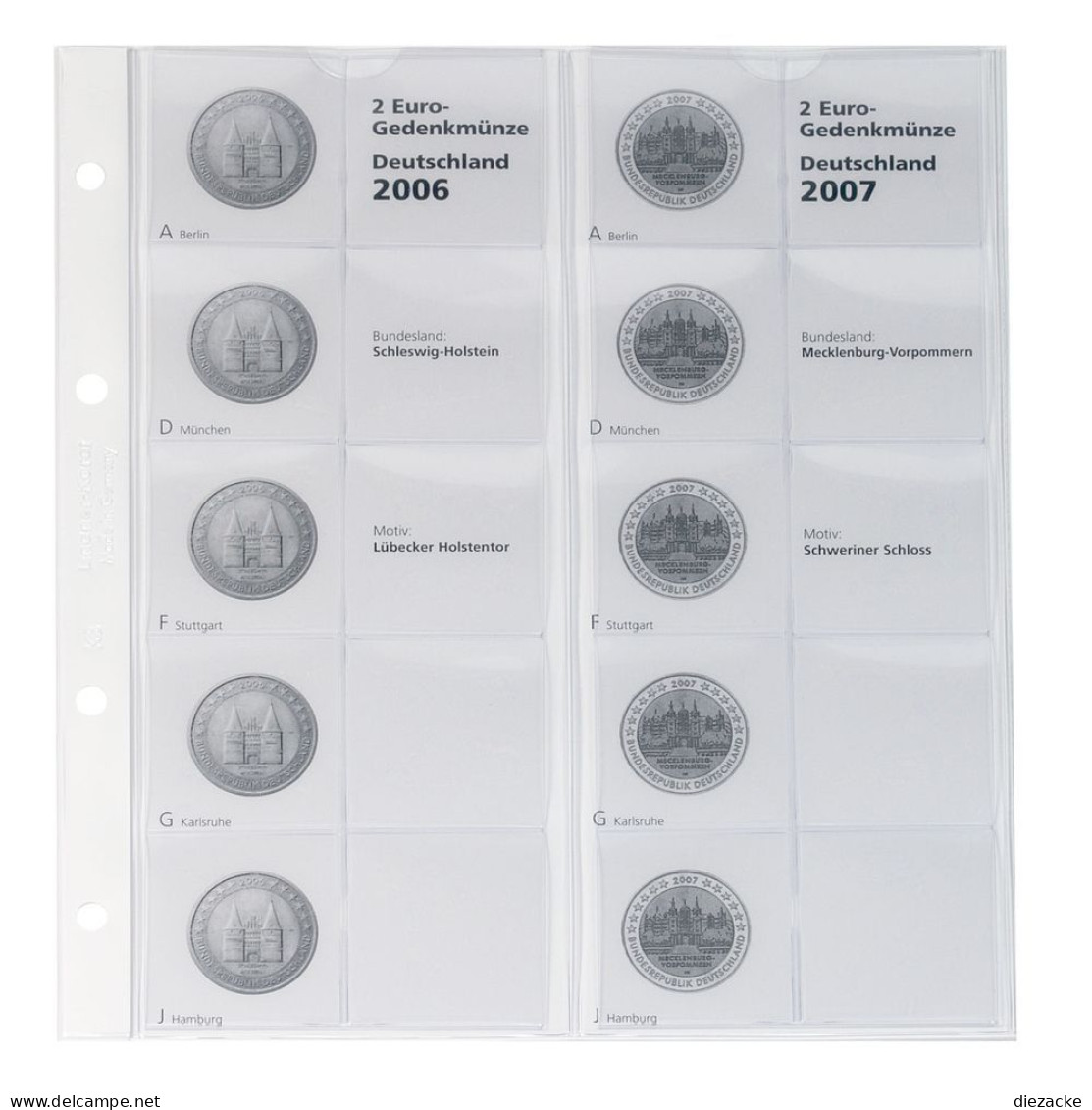 Lindner Vordruckblatt Karat Deutsche Bundesländer 1505-1 Neu - Supplies And Equipment