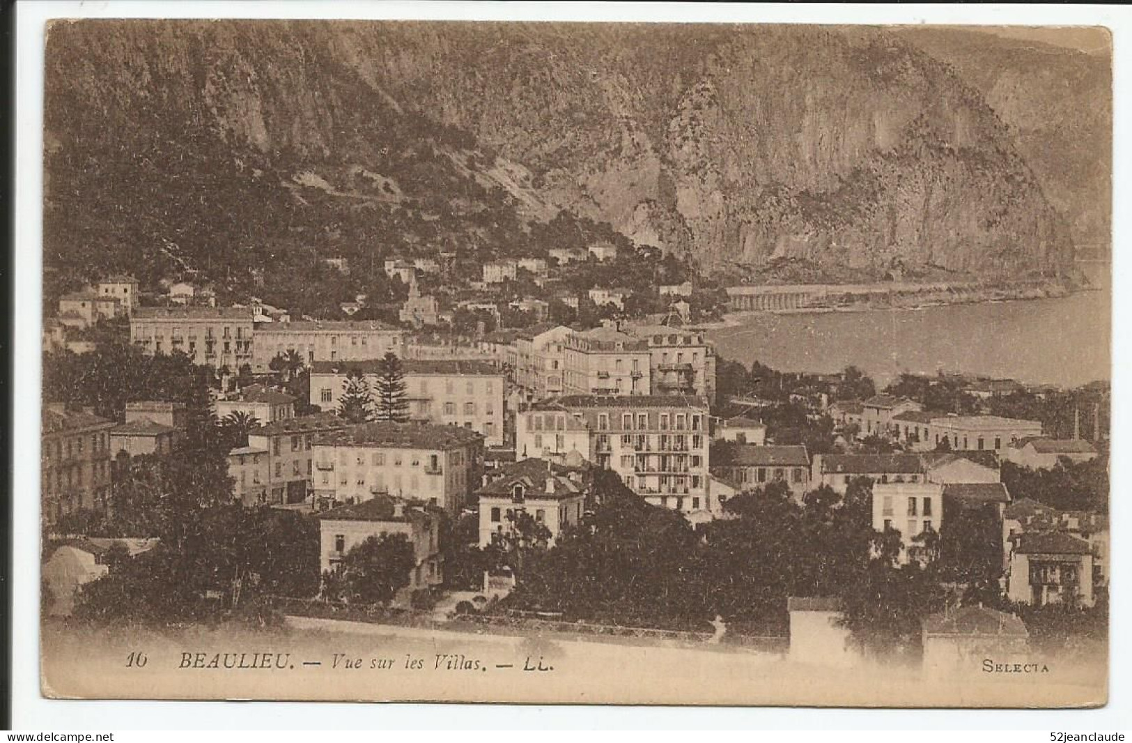 Vue Sur Les Villas      1915-20    N° 10 - Beaulieu-sur-Mer