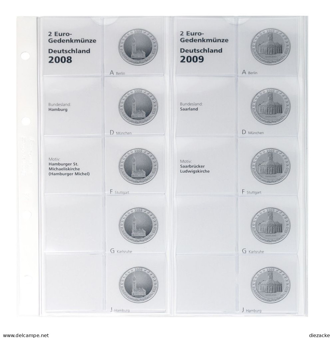 Lindner Vordruckblatt Karat Deutsche Bundesländer 1505-2 Neu - Supplies And Equipment