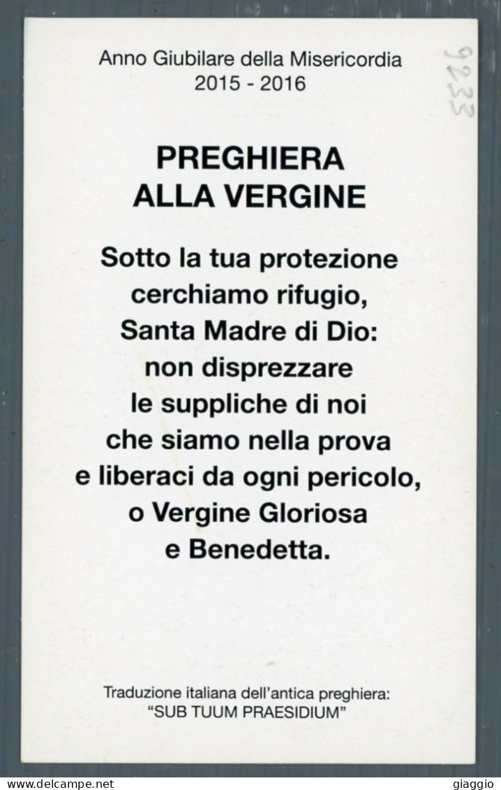 °°° Santino N. 9233 - Madonna Dell'acqua - Mussolente - Cartoncino °°° - Religione & Esoterismo