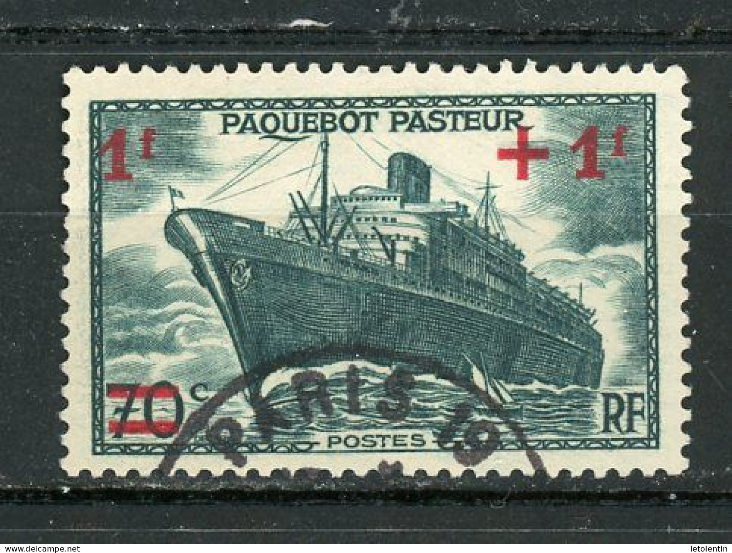 FRANCE - LE PASTEUR - N° Yvert 502 Obli. Ronde De PARIS - Usati