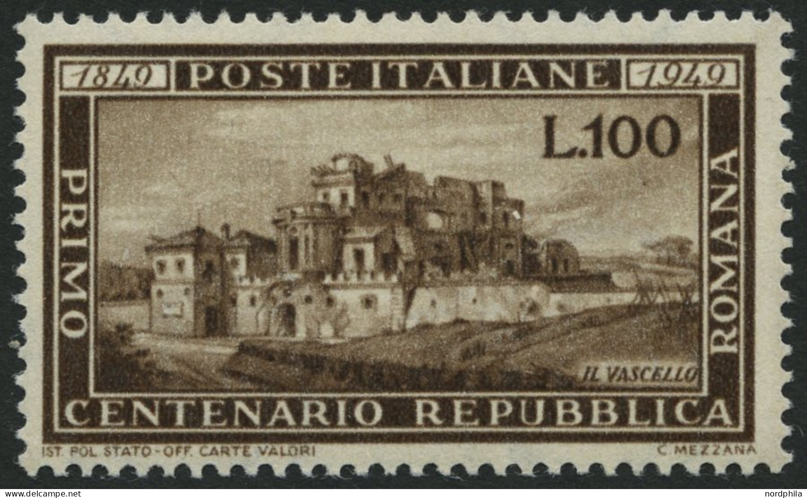 ITALIEN 773 **, 1949, 100 L. Republica Romana, Pracht, Mi. 300.- - 1946-60: Nuovi