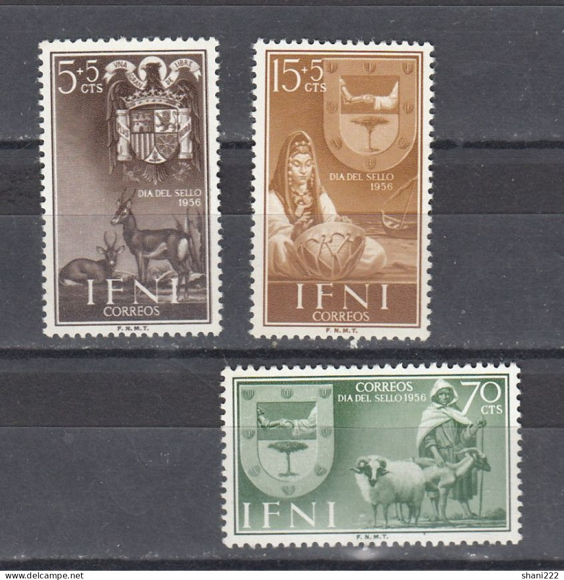 Ifni - 1956 Stamp Day - MNH Set (e-19) - Ifni