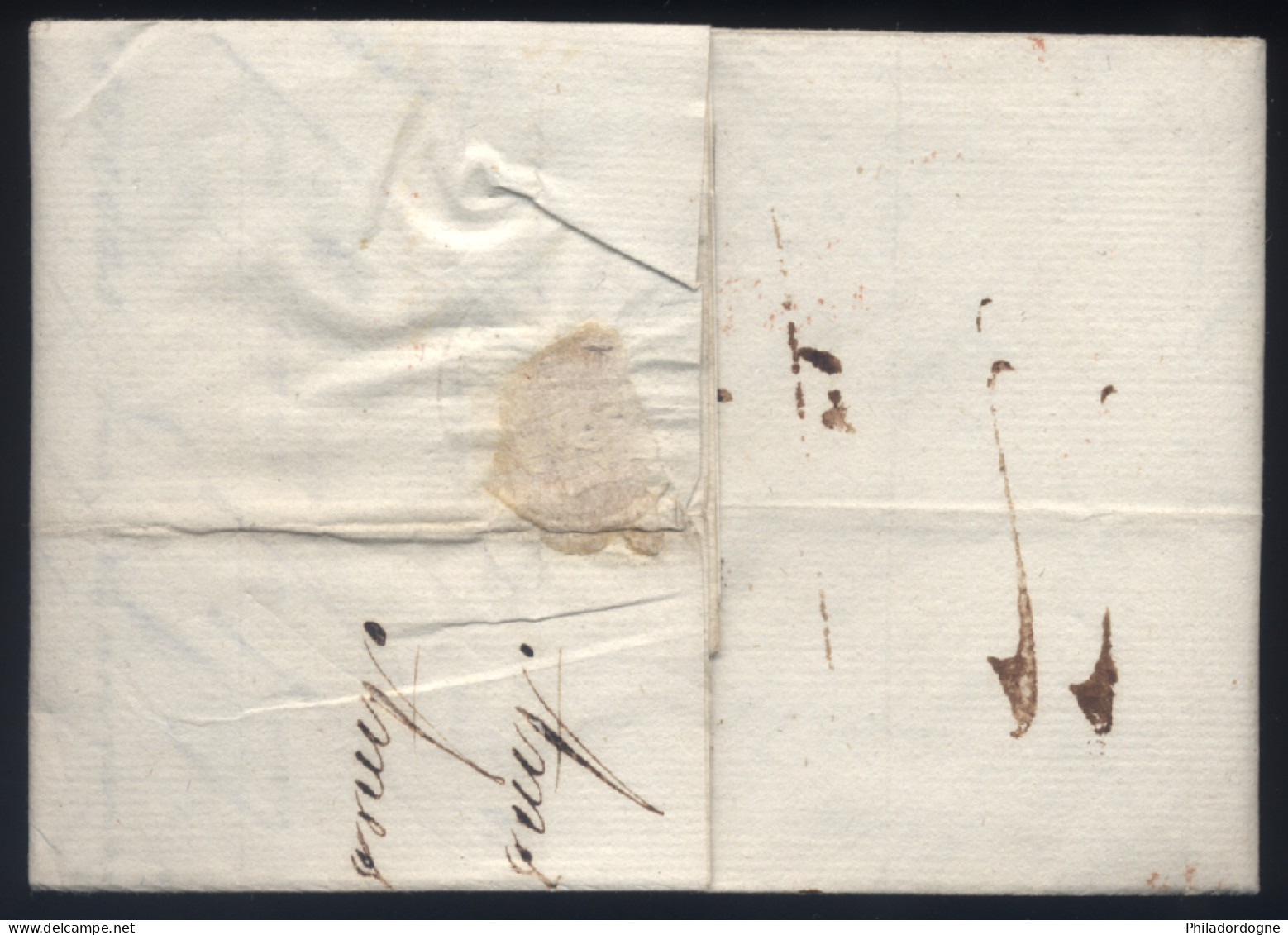 Pays-Bas - LaC Griffe Amsterdam Pour Bordeaux - 03/10/1815 - ...-1852 Prephilately