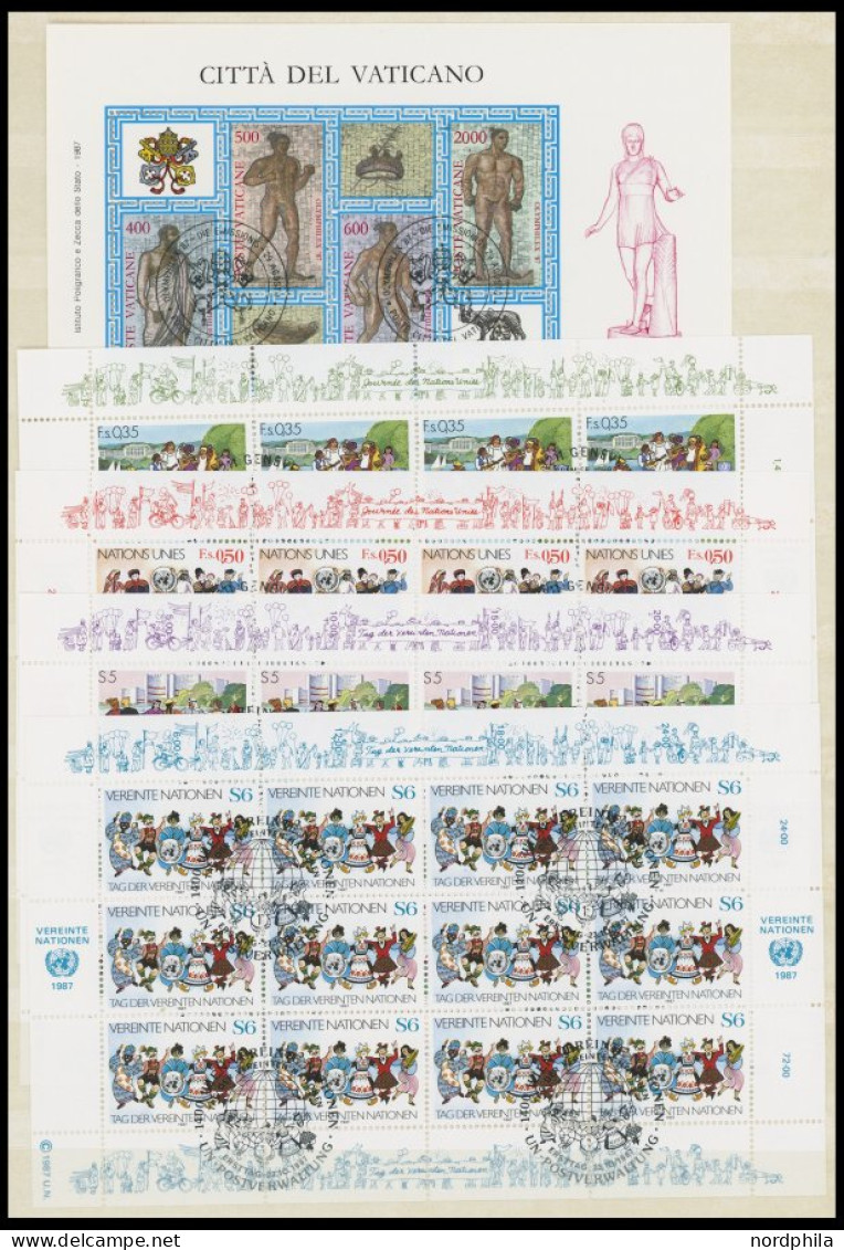 SLG., LOTS EUROPA O, Ca. 1980-87, über 170 Fast Nur Verschiedene Blocks Und Kleinbogen Europa, Meist Mit Ersttags-Sonder - Andere-Europa