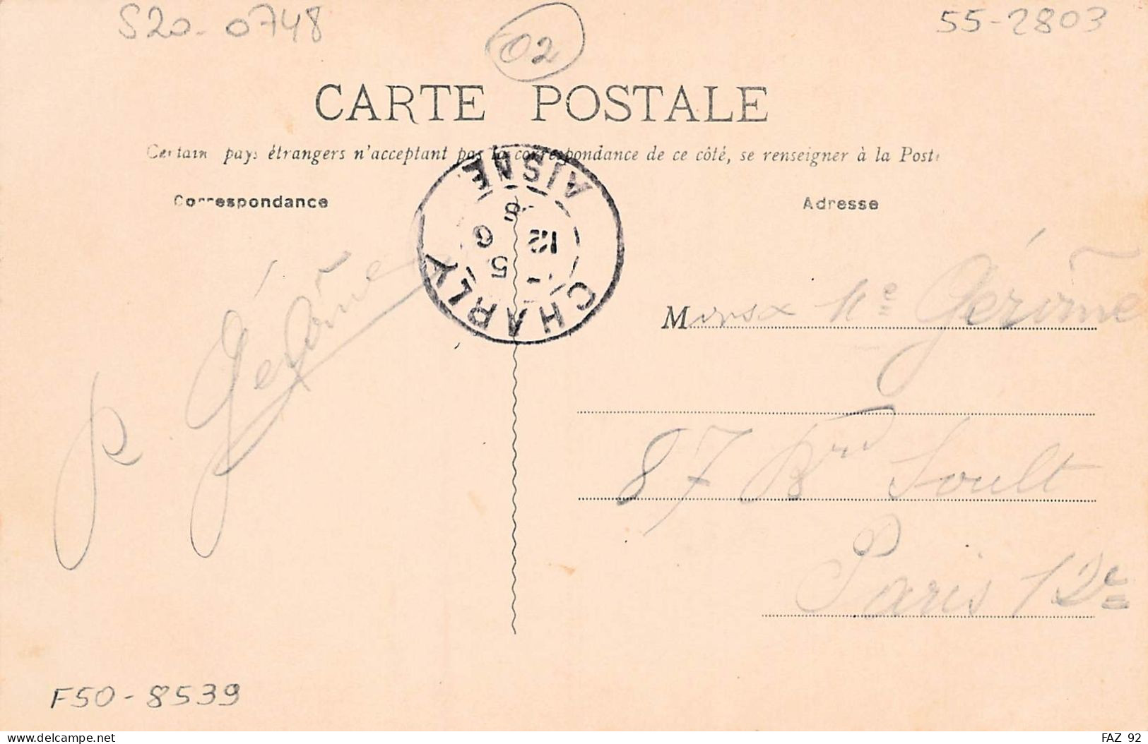 France - Département 02 - Lot De 10 Cpa - 5 - 99 Cartes