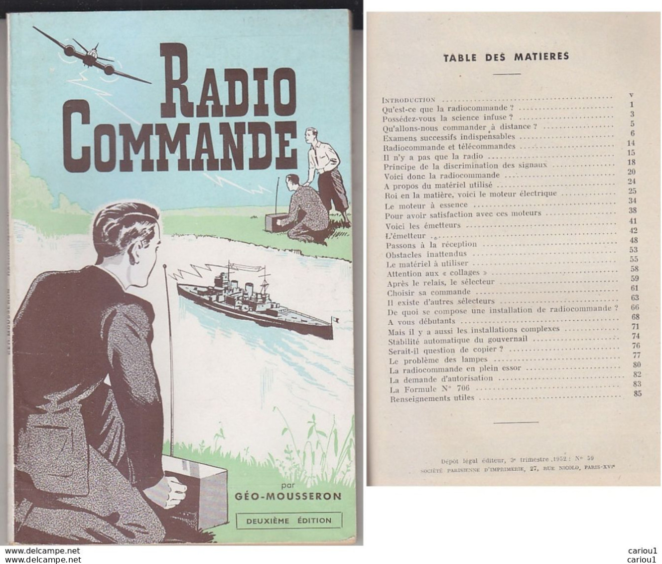 C1  Geo Mousseron RADIOCOMMANDE 1952 PORT INCLUS FRANCE - Model Making