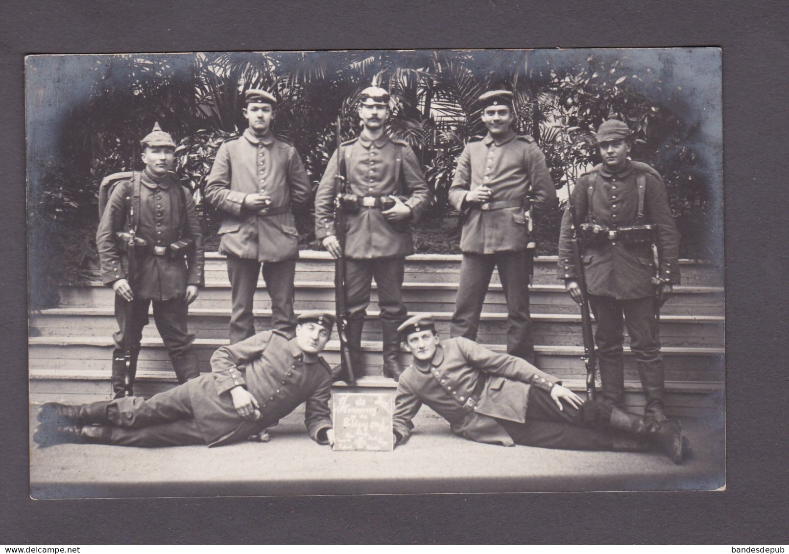 Carte Photo Guerre 14-18 Soldats Deutsche Armee Allemande à Gent Gand Belgique Erinnerung An Den Feldzug  58894 - Guerra 1914-18