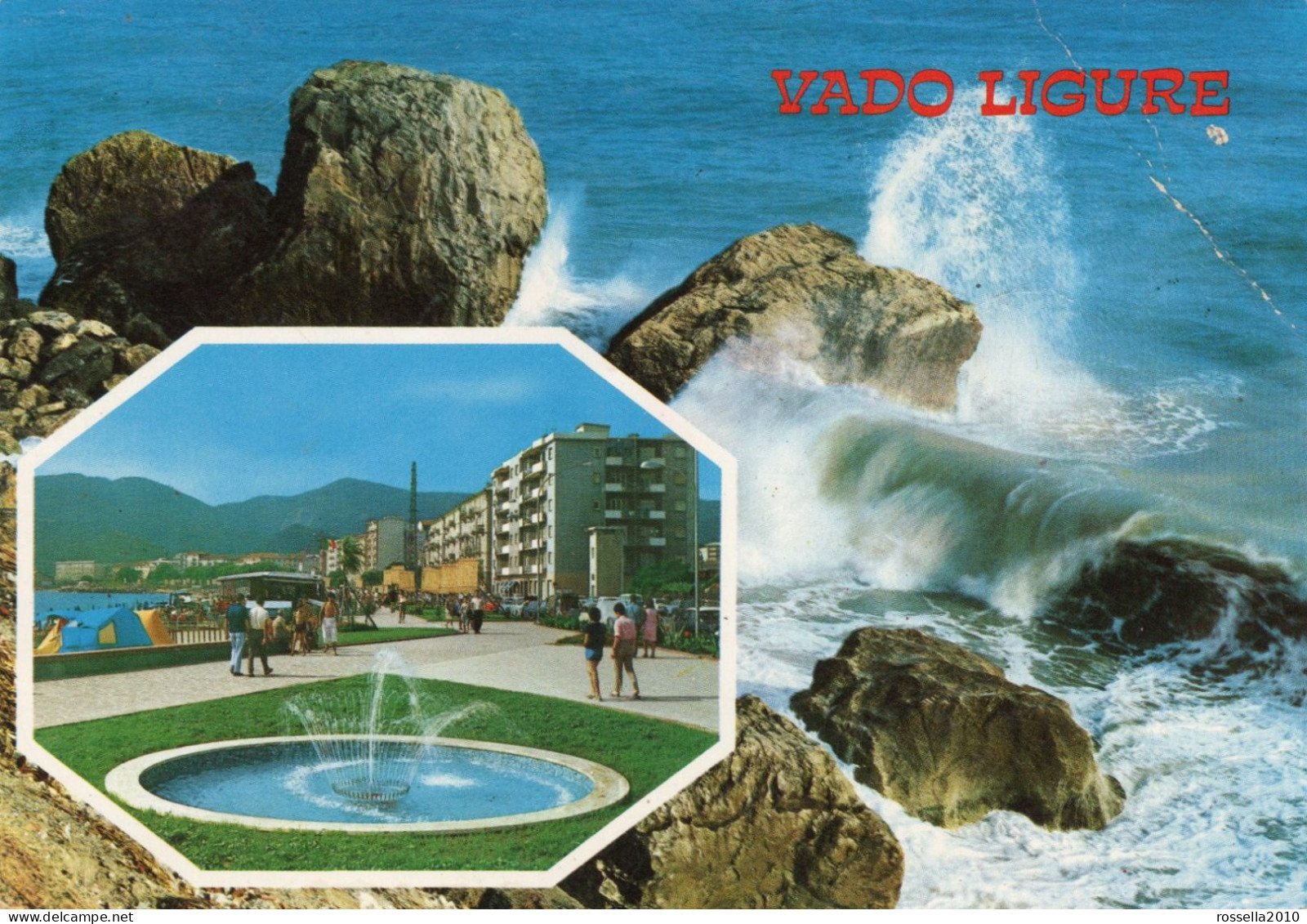 CARTOLINA 1978 ITALIA SAVONA VADO LIGURE SALUTI VEDUTINE Italy Postcard ITALIEN Ansichtskarten - Savona
