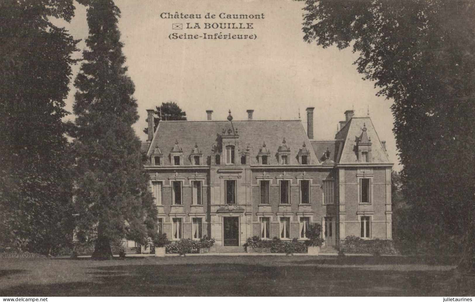 76 LA BOUILLE CHATEAU DE CAUMONT CPA BON ETAT - La Bouille