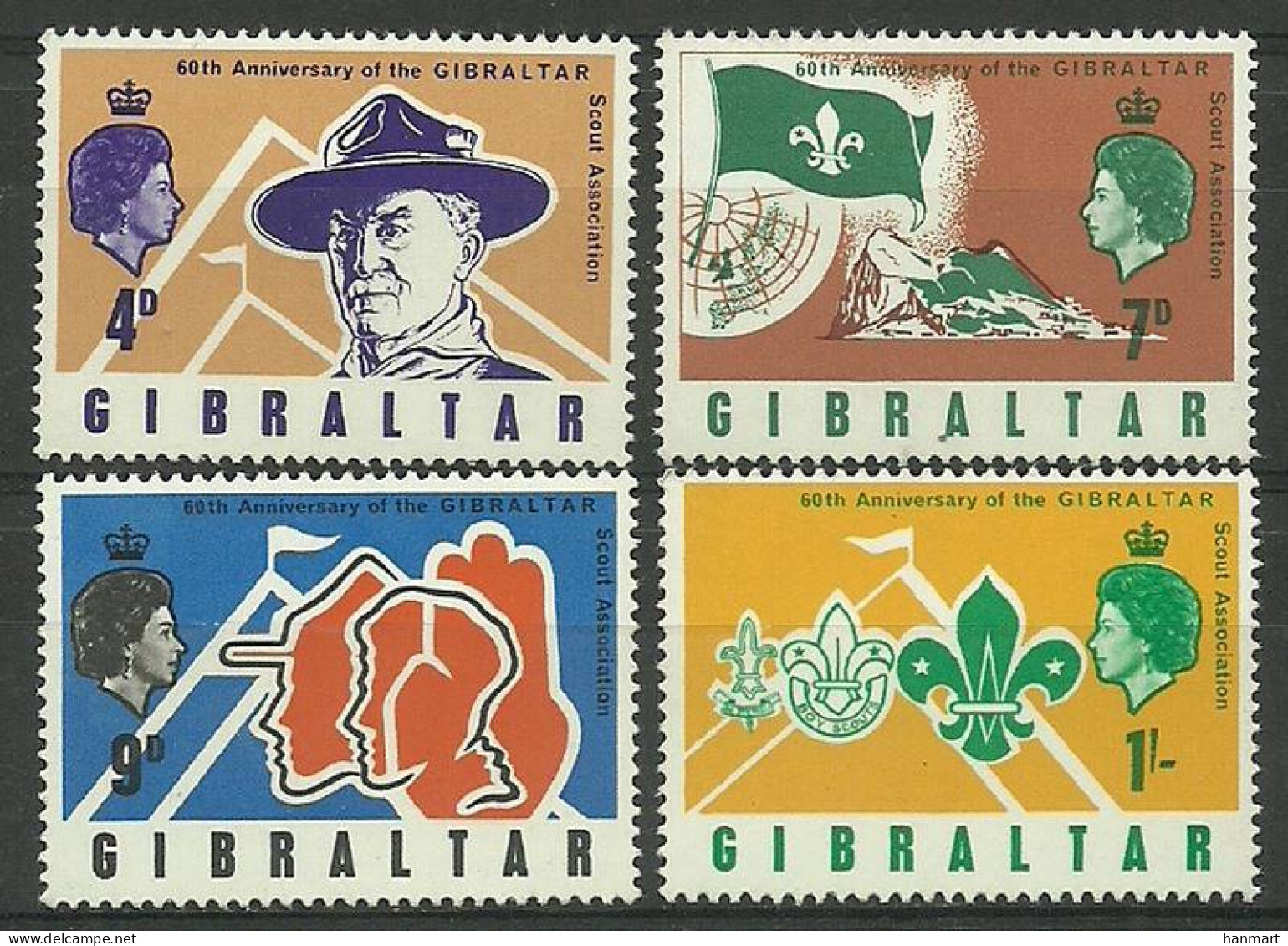 Gibraltar 1968 Mi 211-214 MNH  (ZE1 GIB211-214) - Other & Unclassified