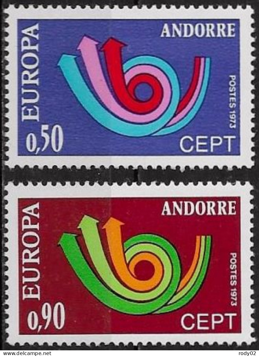 ANDORRE - EUROPA CEPT - N° 226 ET 227 - NEUF** MNH - 1973