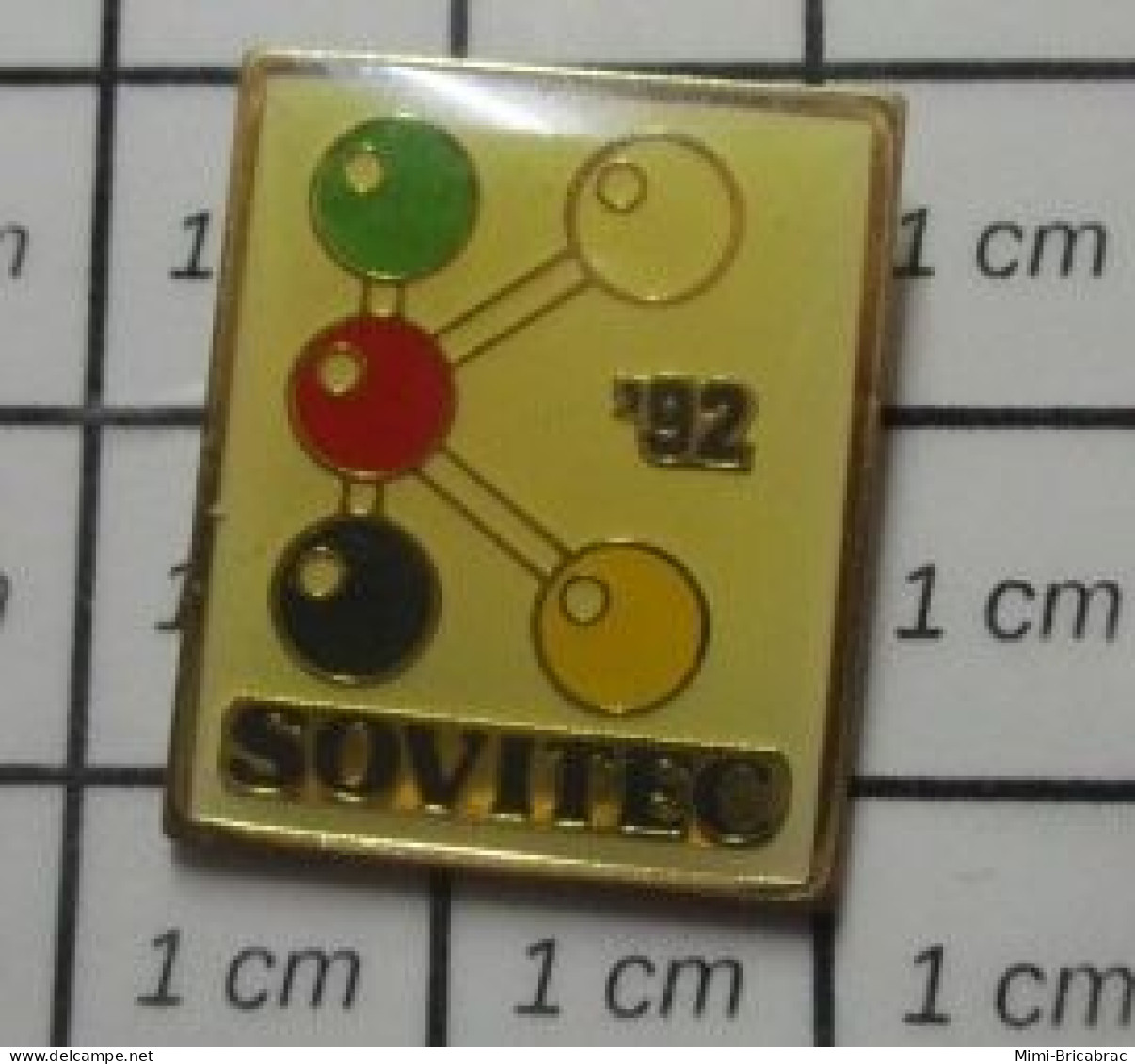 713H Pin's Pins / Beau Et Rare : MARQUES / SOVITEC BOULES DE COULeUR - Dieren