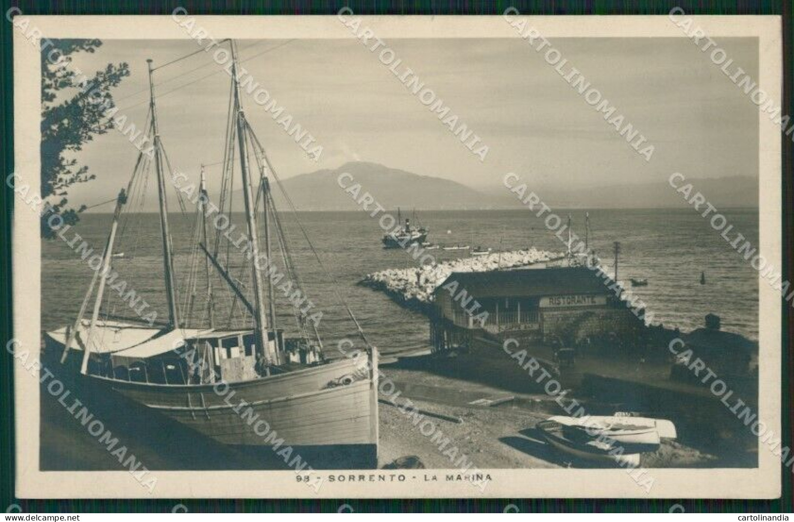 Napoli Sorrento Barca Foto Cartolina KV2600 - Napoli (Napels)