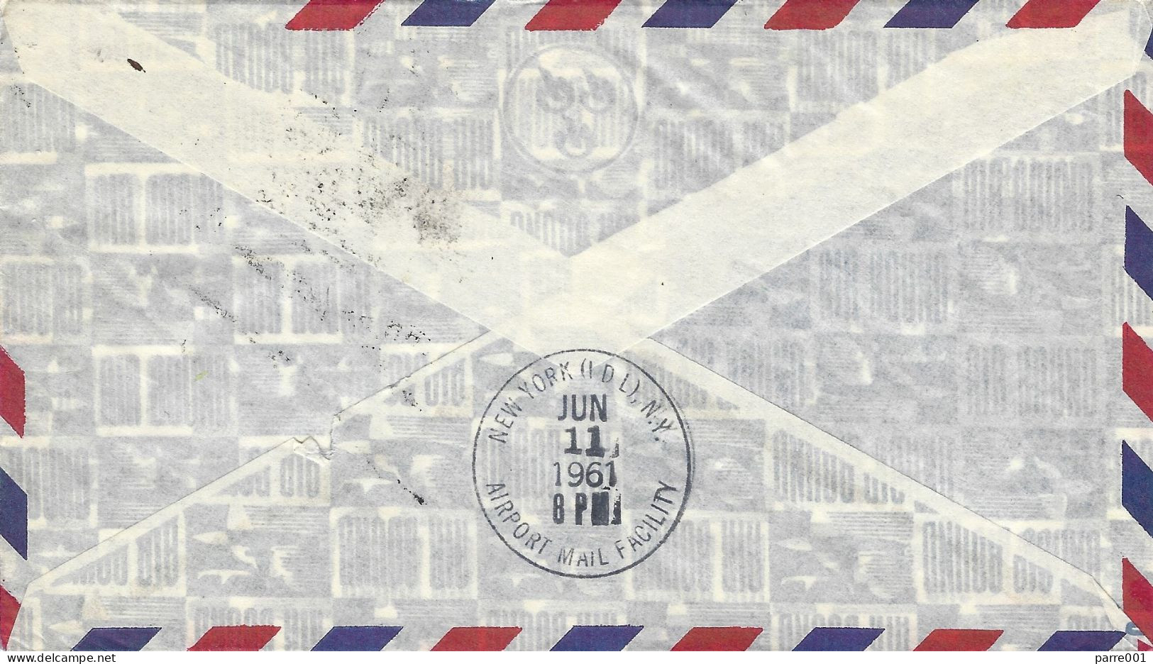 Trinidad & Tobago 1961 Port Of Spain First Jet Flight BWIA New York FFC Cover - Trindad & Tobago (1962-...)