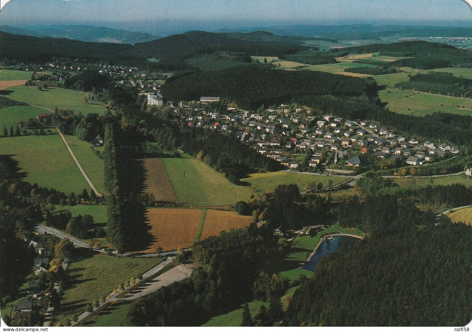 1 AK Germany / NRW * Blick Auf Die Ortsteile Petersborn Und Gudenhagen Der Stadt Brilon - Luftbildaufnahme * - Brilon