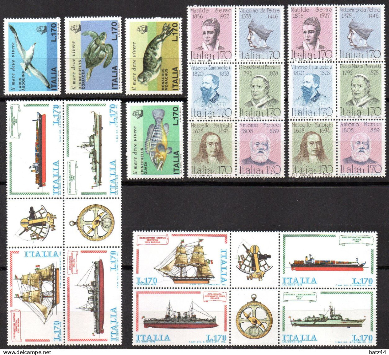 ITALIE Lot De Timbres** Neufs Sans Charnière Voir 3 Scan - Otros & Sin Clasificación