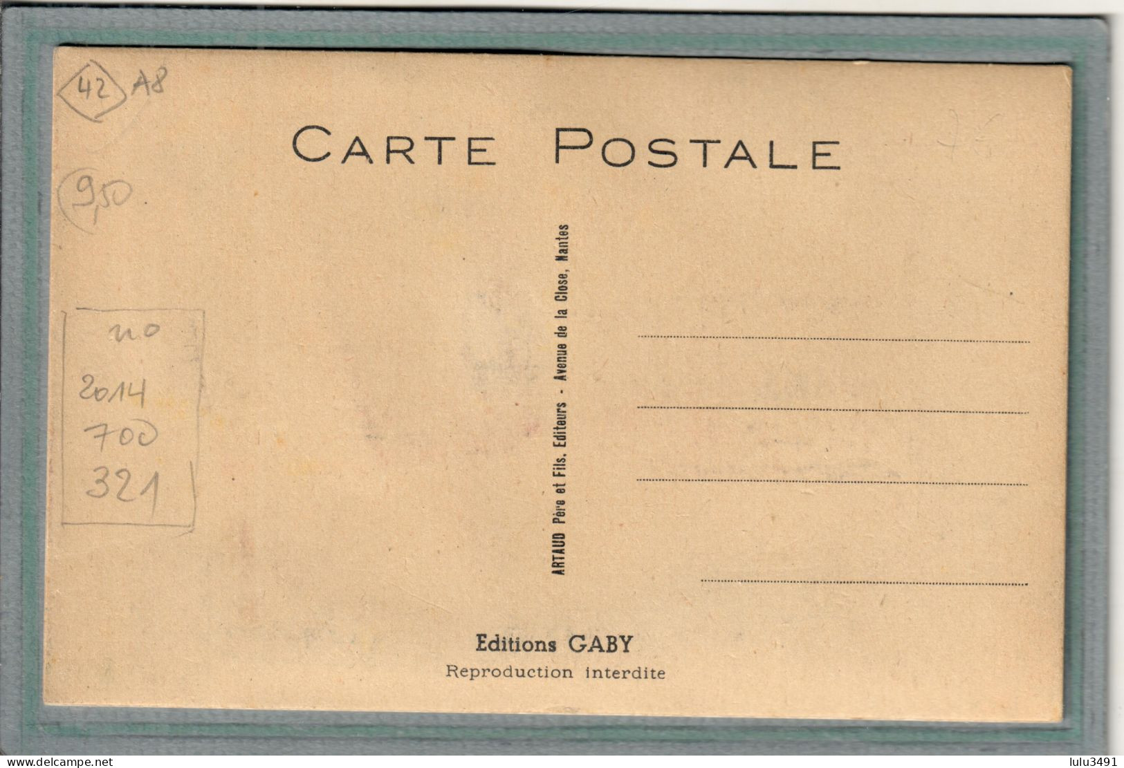 CPA (42) SAINT-ETIENNE - Carte à Système Avec Fenêtre Et Dépliant Accordéon Complet Des 10 Images - 1950 - Saint Etienne