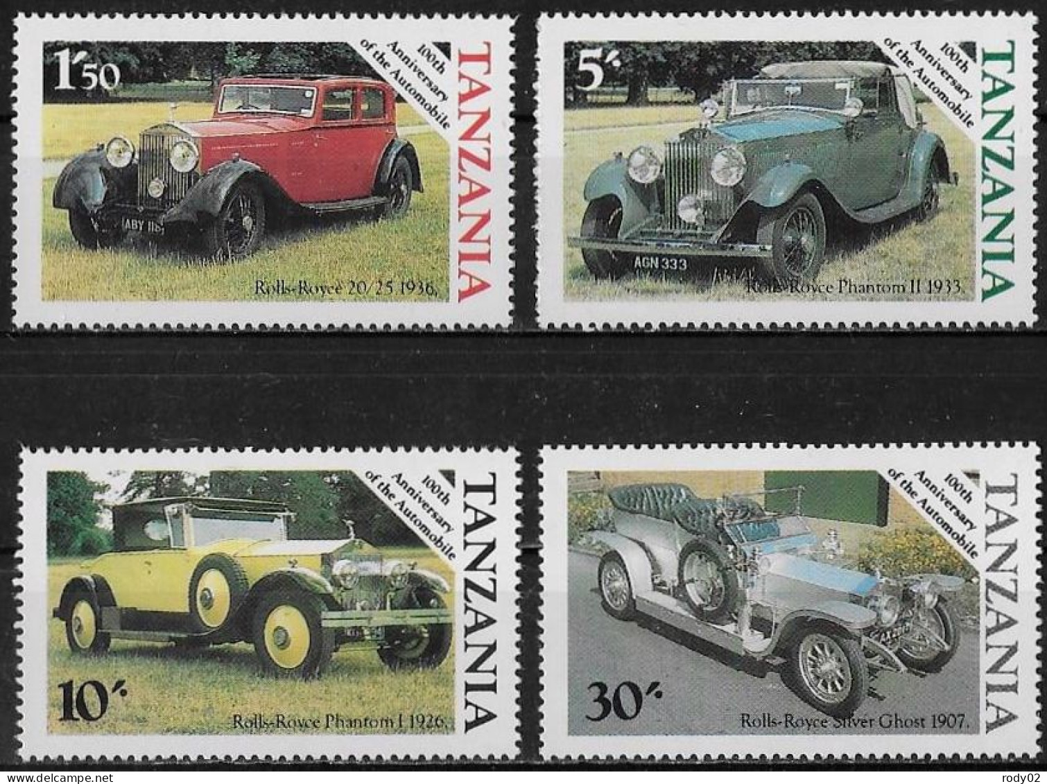 TANZANIE - AUTOMOBILES - N° 267 A 270 - NEUF** MNH - Cars