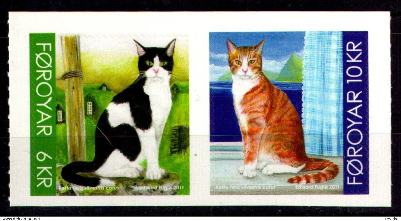 FAEROËR 2011 - MiNr. 717/718 - **/MNH - Fauna - Cats - Faroe Islands