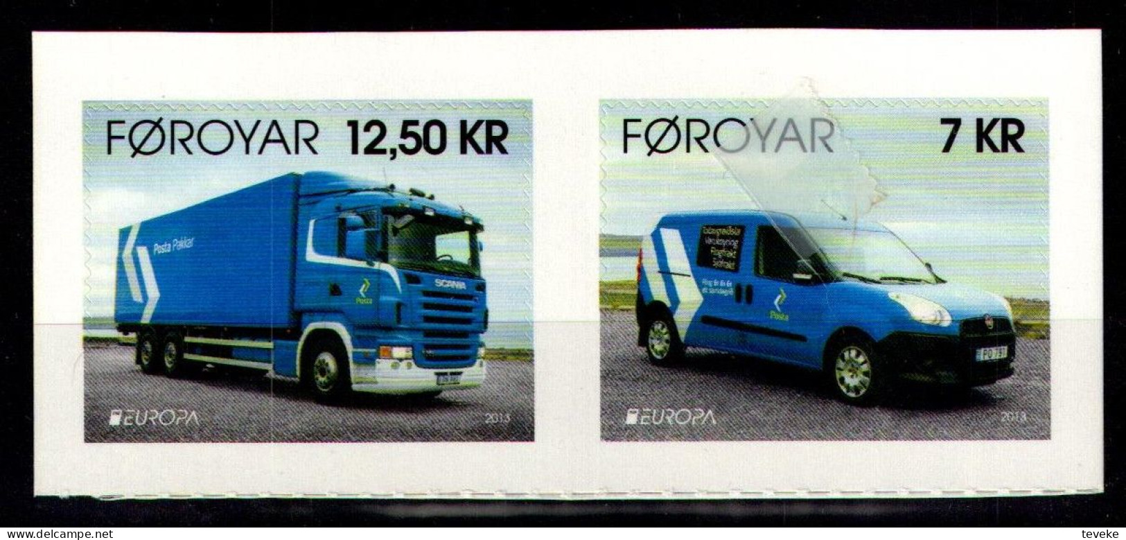 FAEROËR 2013 - MiNr. 783/784 - **/MNH - Europa/CEPT - Postal Vehicles - Faroe Islands