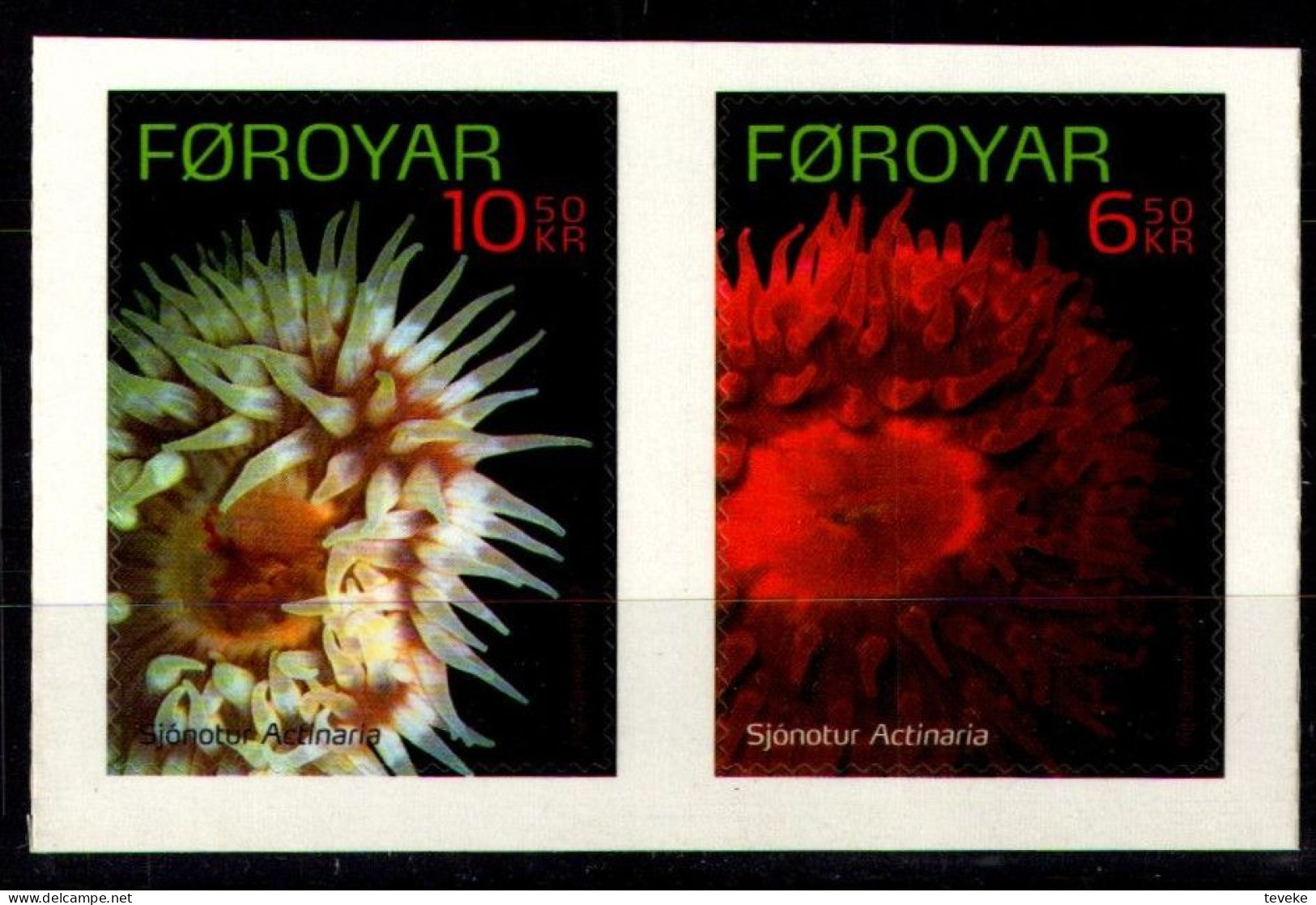 FAEROËR 2012 - MiNr. 743/744 - **/MNH - Fauna - Sea Animals: Sea Anemones - Faeroër