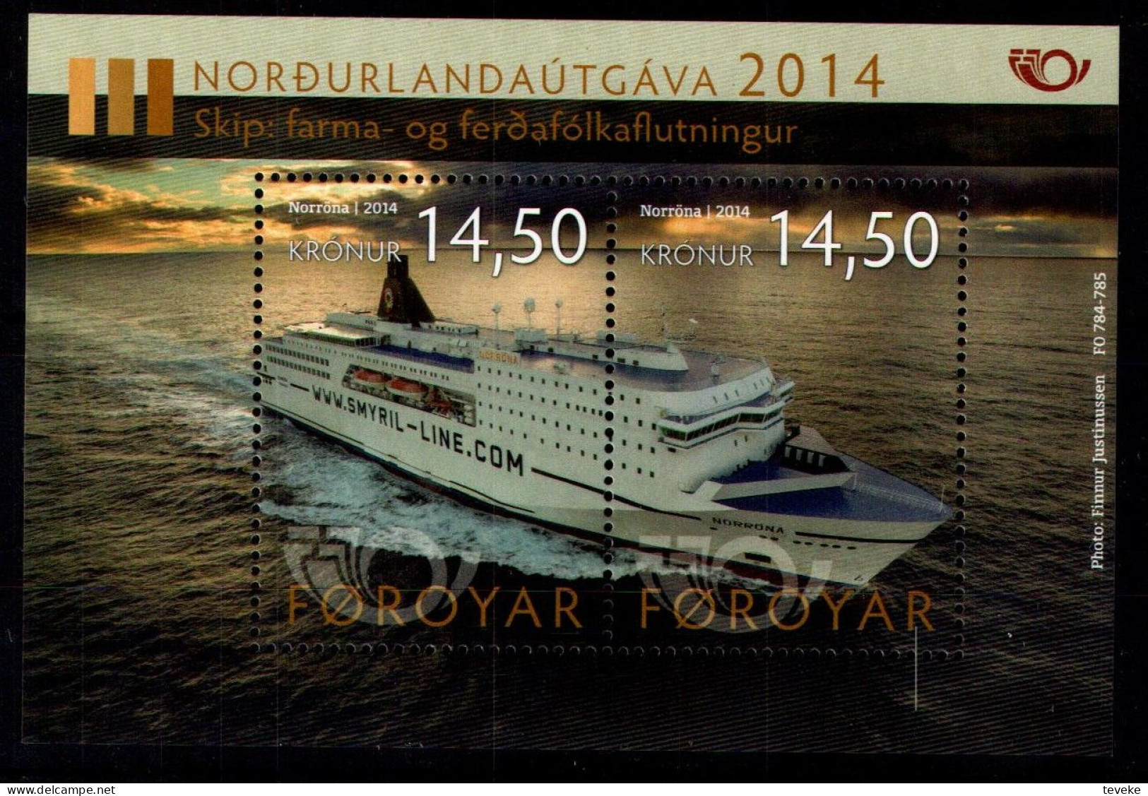 FAEROËR 2014 - MiNr. BL 34 - **/MNH - Ships - NORDEN - Life By The Sea - Faroe Islands