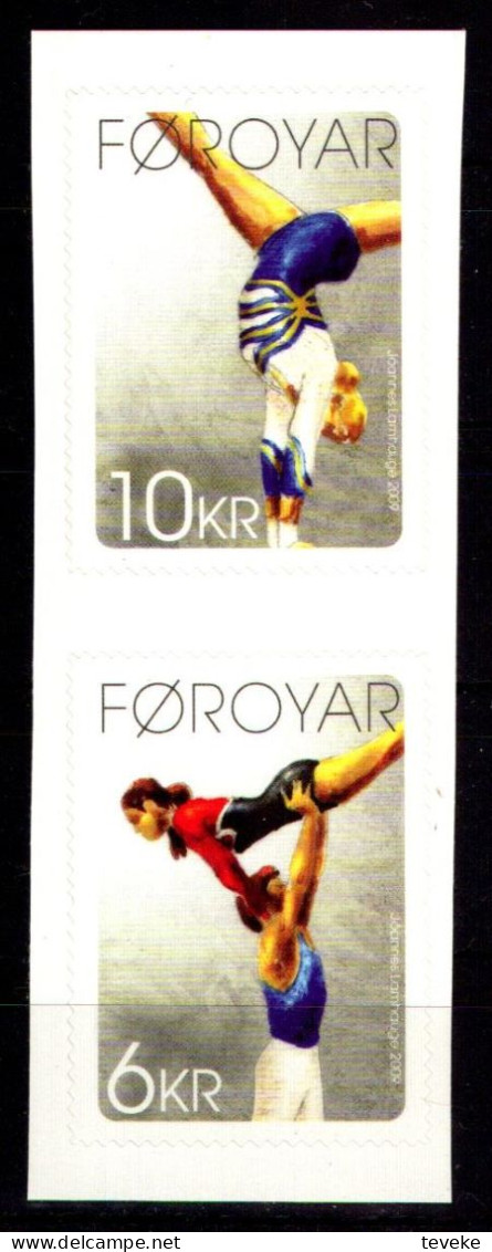 FAEROËR 2009 - MiNr. 680/681 - **/MNH - Sports - Gymnastics - Faeroër